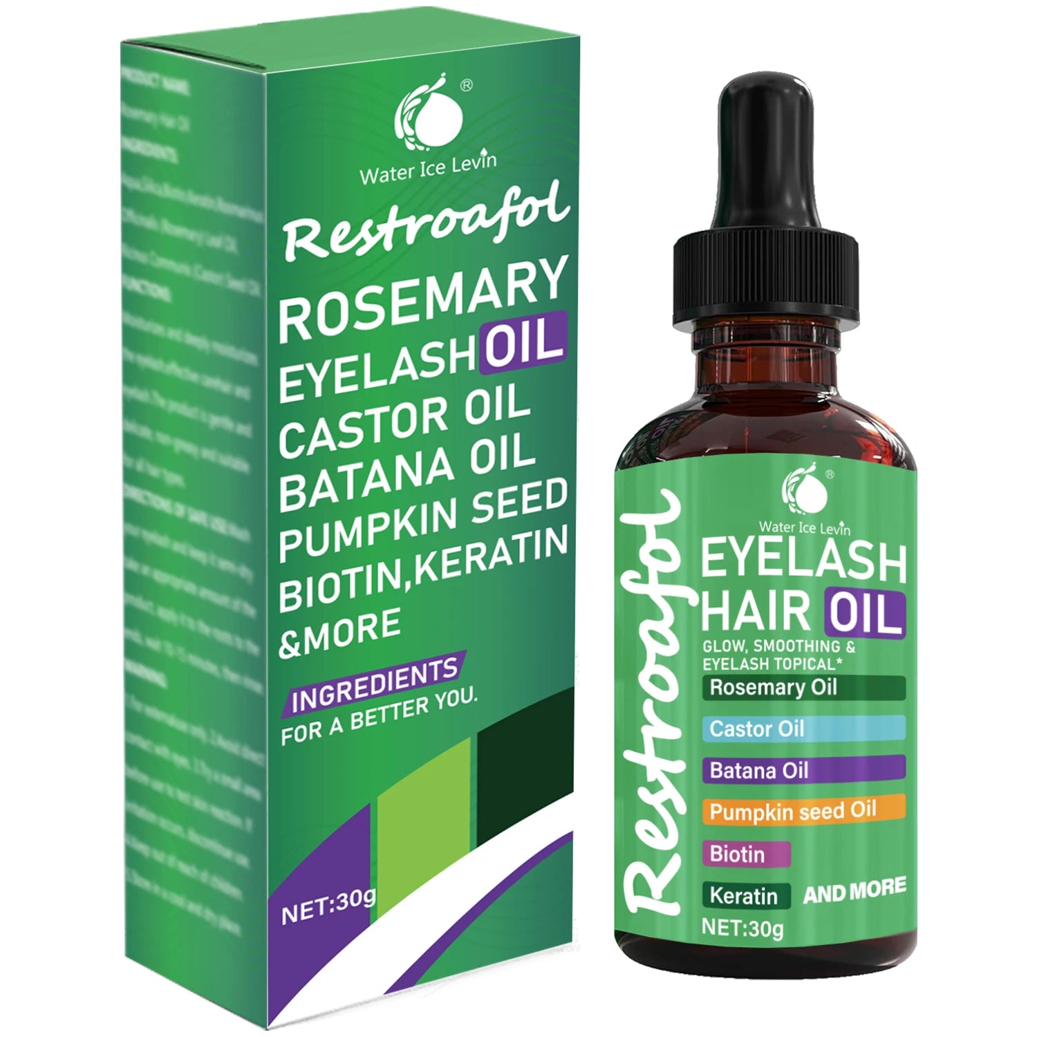 Plant-Based Castor Oil for Lashes, Hair & Nails | Moisturizing Castor Beauty Oil Oasis Select One Box 30g
