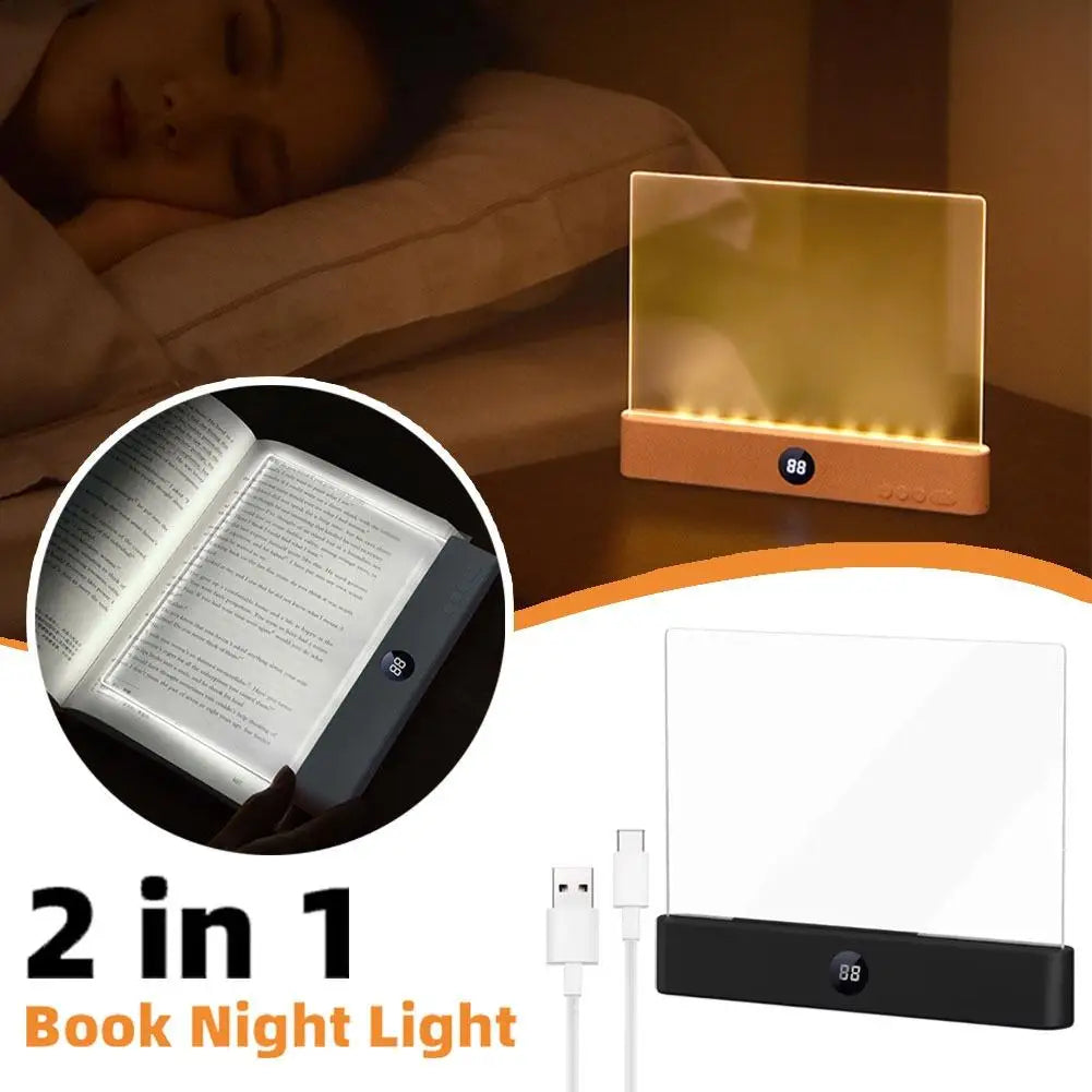 2-in-1 LED Book Light & Night Lamp | Rechargeable Reading Light