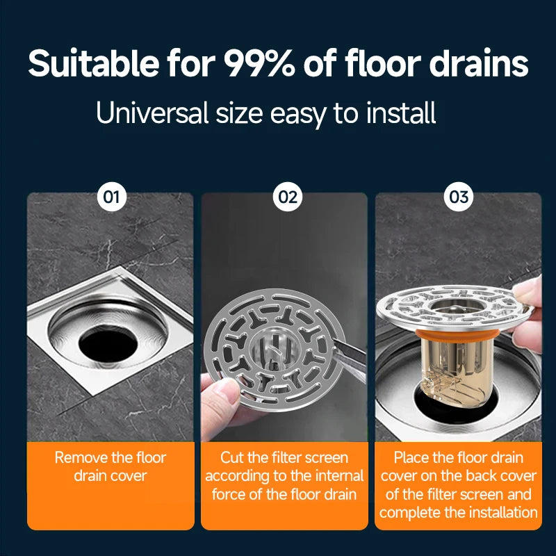 Magnetic Self-Closing Odor and Insect Proof Floor Drain Core Deodorant Anti-Odor No Smell Bathroom Toilet Sewer Shower Drain Oasis Select