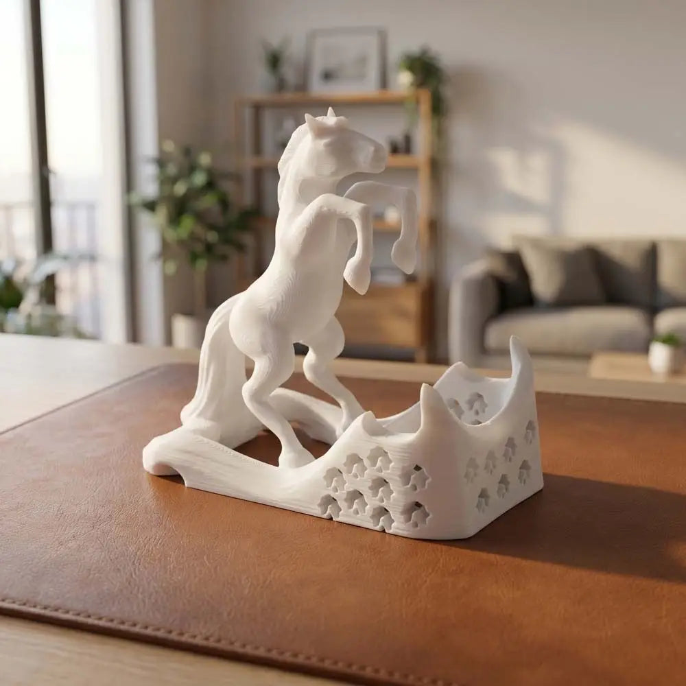 Figure Toys Horse Frame Phone Holder Multi-functional Statue Horse Mobile Phone Stand Portable Anti-slip Cell Phone Bracket Oasis Select