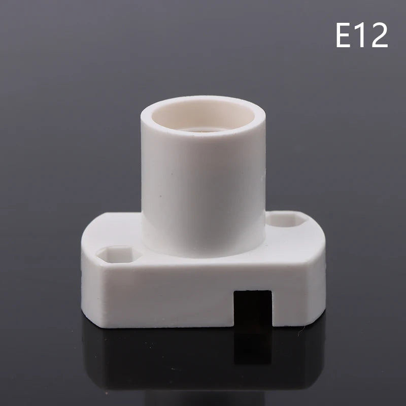 1pcs E12 E14 E17 Mini Screw Lamp Base Supporto Lamp Holder Light Bulb Socket Holder Adapter Oasis Select E12