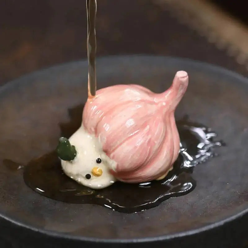 Zisha Tea Pet Garlic Bird Ornament Sculpture Garlic Bird Chick Tea PlayCeremony Accessories Oasis Select