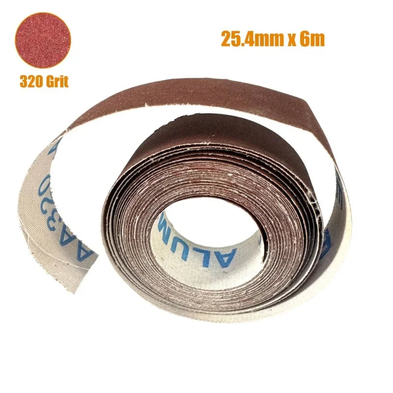1/4/5/6 Abrasive Tool Sandpaper Roll 6 Meter 25cm Width Sanding Paper Emery Cloth Roll Grit 80 150 240 320 400 600 Polishing Bel Oasis Select Single Roll P320
