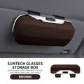 Car Sun Visor Sunglasses Holder & Eyeglass Case | Press Button