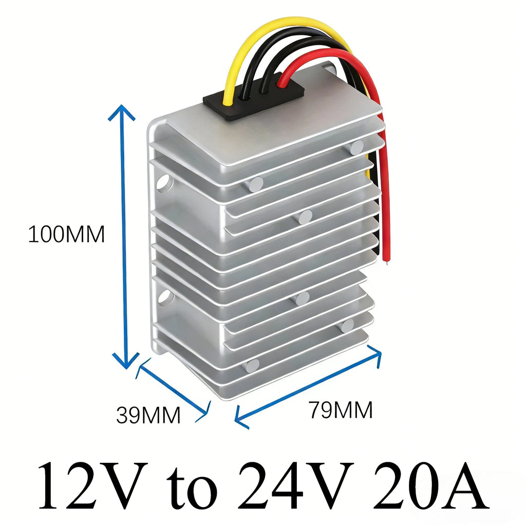 12 volts to 24 volts 19V 20A-1A Boost Step up Power Supply Voltage Regulator 12v to 24v converter dc dc for Car Laptop Charger Oasis Select 12V to 24V 20A 12V