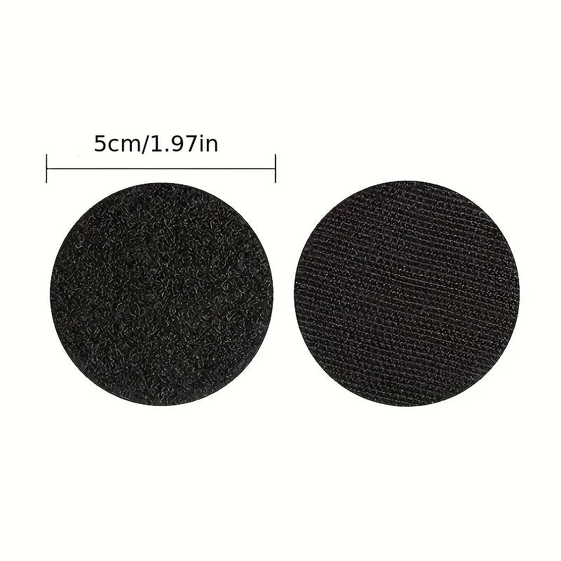 10/5Pairs 50mm Strong Self Adhesive Fastener Dots Nylon Sticker Hook and Loop Magic For Bed Sheet Sofa Mat Carpet Anti Slip Oasis Select