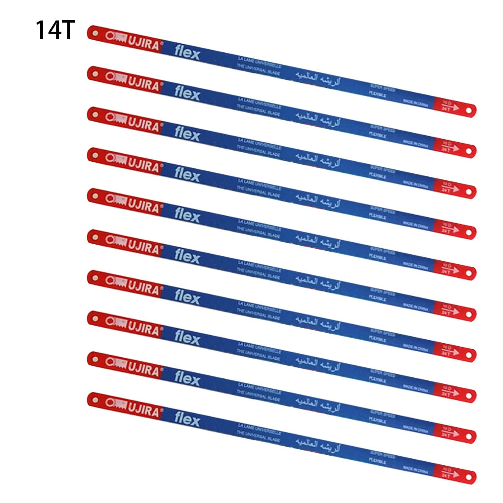 10Pcs/Set 14T/18T/24T Hacksaw Blade 300mm M35 Steel Hand Saw Blades Bi-Metal For Meat Wood Cut Hand Tool Oasis Select 14T