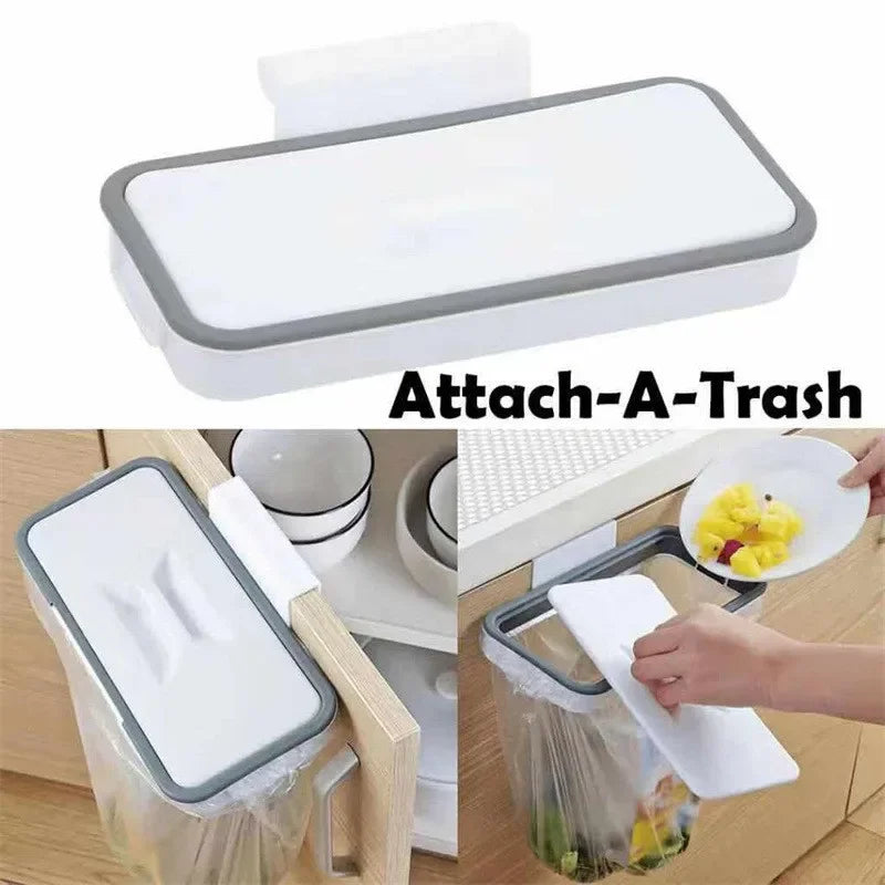 Durable Cabinet Door Trash Bag Hanger Kitchen Garbage Bag Holder Rubbish Rack Storage Organizer Support Stand Oasis Select