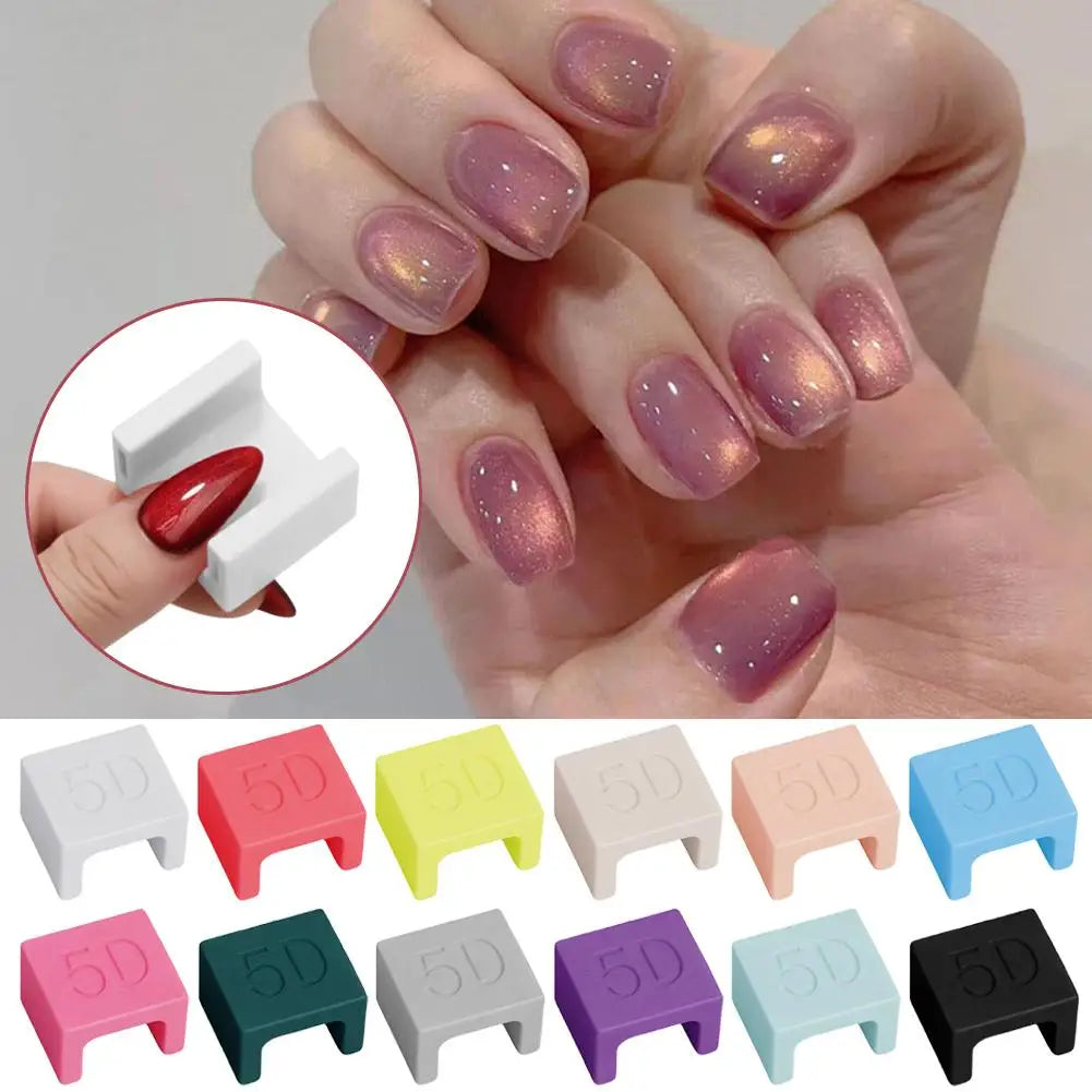 Cat Eye Magnet for Nail Polish Gel Polish, 5D French Tip Art Cat eye Effect Strong Magnetic Tool Home DIY Nail Art for Beginner Oasis Select