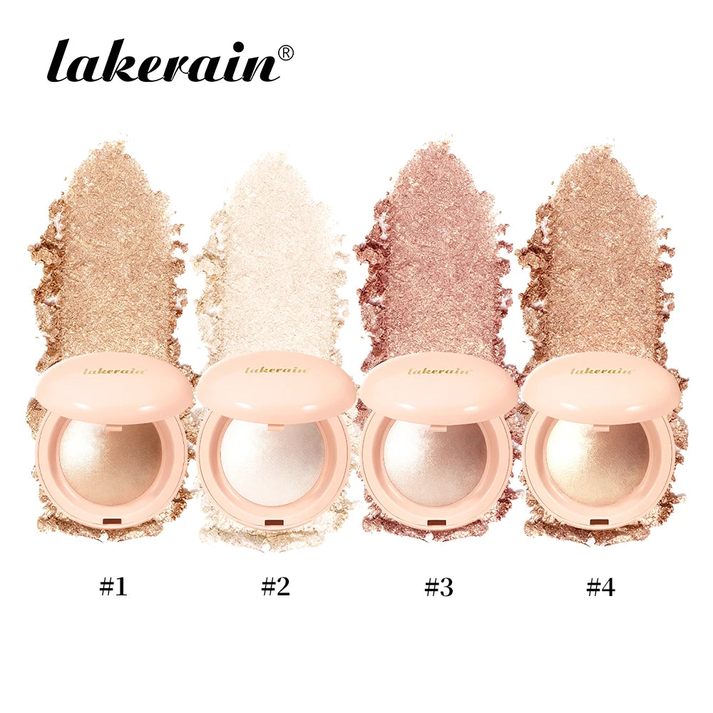 Long-lasting Waterproof Fine Shimmer Highlighter Powder Natural Glossy Effect Brighten Contouring Glitter Modify Face Cosmetics Oasis Select SET