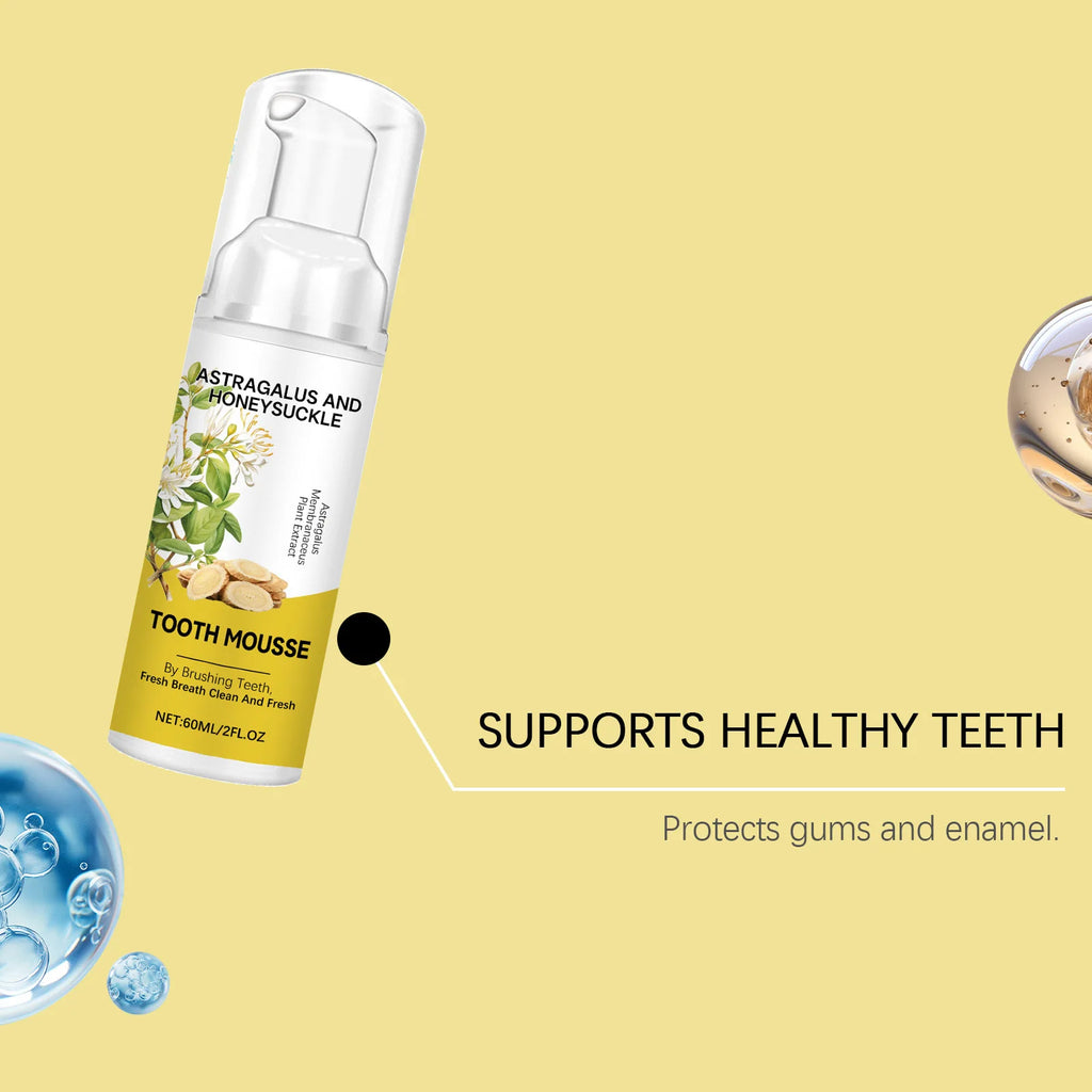Astragalus Teeth Cleaning Mousse – Whitening Foam Toothpaste Foam Toothpaste Oasis Select