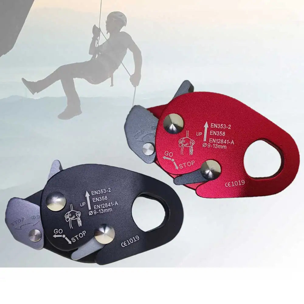 Outdoor Climbing Rope Grab clamp Arborist Falling Arrester Protection Self-Locking Descender Self Braking Stop Rope Clamp Oasis Select