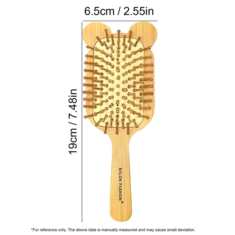Bamboo Air Cushion Paddle Comb – Smooth & Tangle-Free Hair Bamboo Paddle Comb Oasis Select ZH476-7
