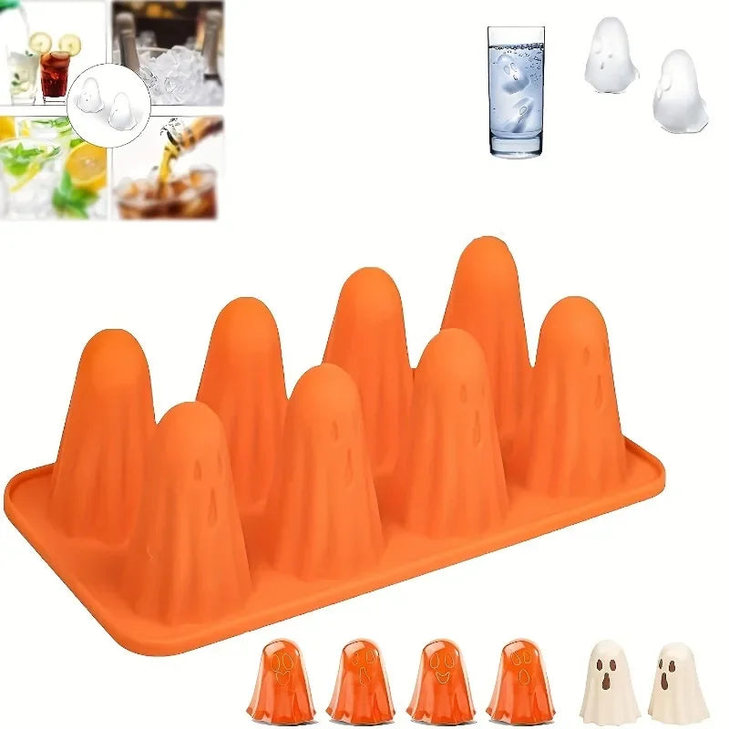 1/2pcs Halloween Silicone Mold - Ice Cube & Candy Mold for Chocolate, Jelly, Gummies, Crayons, Resin Crafts Oasis Select