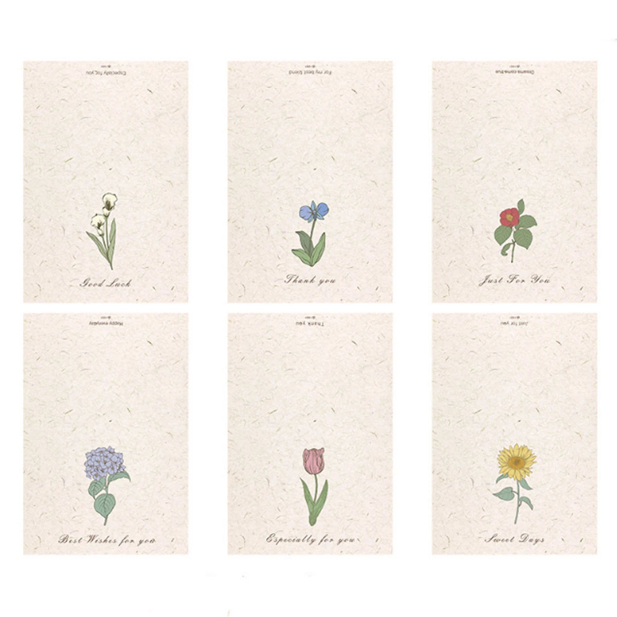 Tulip Thank You Cards Cardstock Flower Card Greeting Cards Assortment with Envelopes Sealing Stickers Birthday Party Wedding Oasis Select