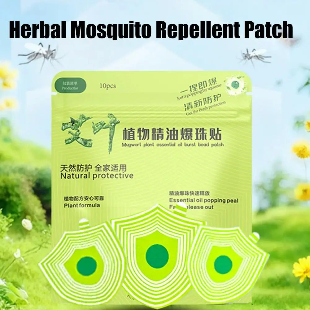 10-Pack DEET-Free Mosquito Repellent Patches | Natural Essential Oil Mosquito Repellent Patches Oasis Select