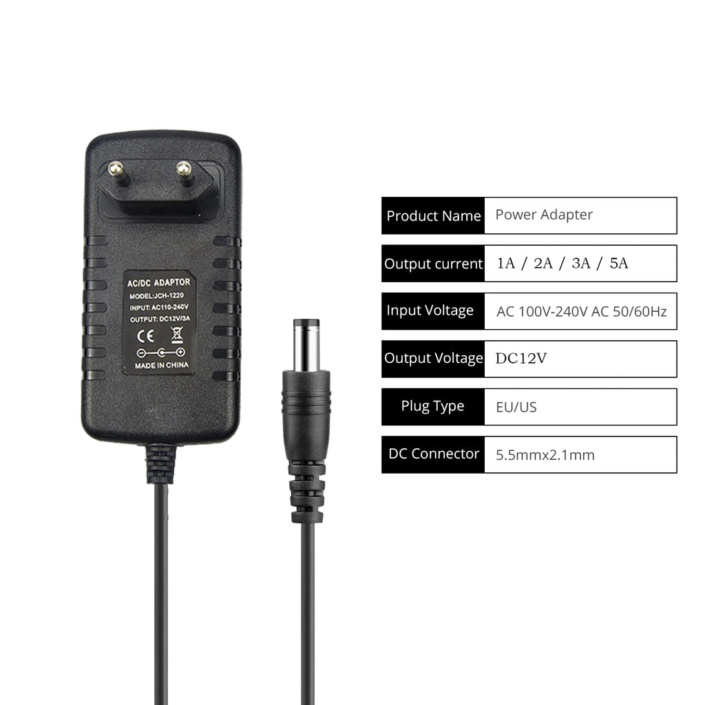 AC/DC Power Adapter 110V 220V to 12V 1A 2A Electronic Power Transformer Power Supply Converter Adapter Transformer Oasis Select