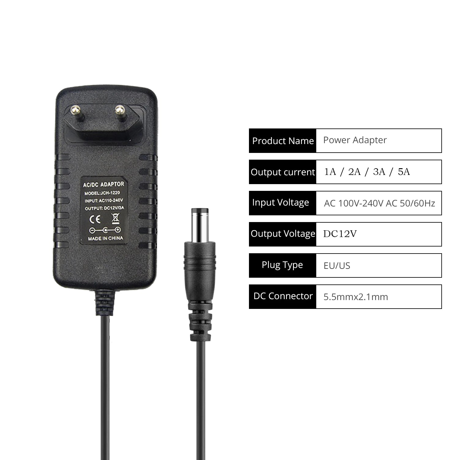 AC/DC Power Adapter 110V 220V to 12V 1A 2A Electronic Power Transformer Power Supply Converter Adapter Transformer Oasis Select