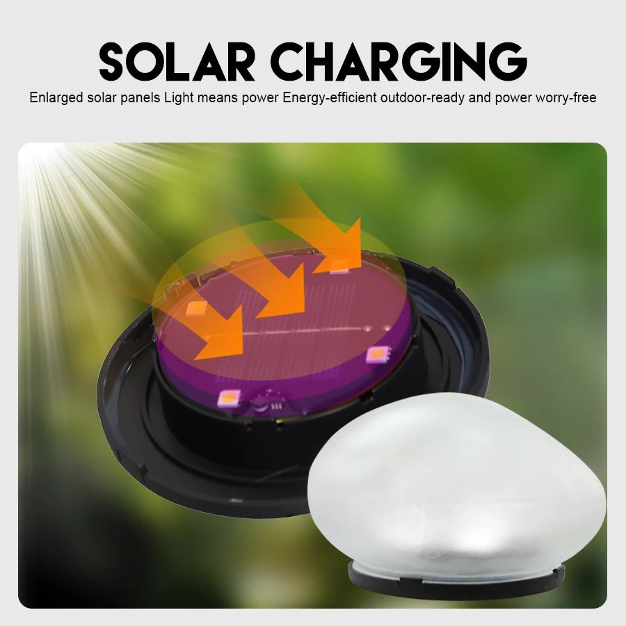 Solar Stone Ground Lamp – IP65 Waterproof LED Garden Lantern