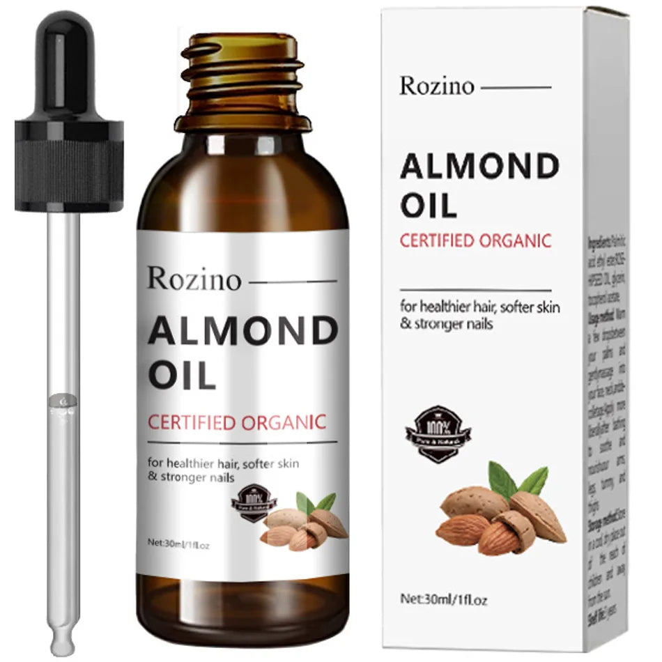 30ml Pure Sweet Almond Oil – Face, Body & Massage Carrier Oil