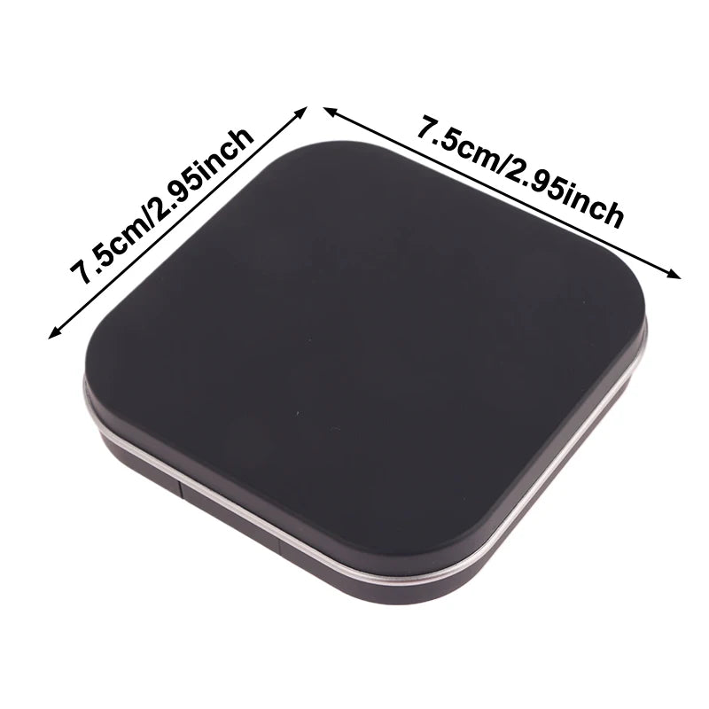 Matte Black Empty Magnetic Eyeshadow Palette Eye Makeup Storage Dish For Women Makeup Beginners DIY Eye Shadow Storage Box Tool Oasis Select 1pcs