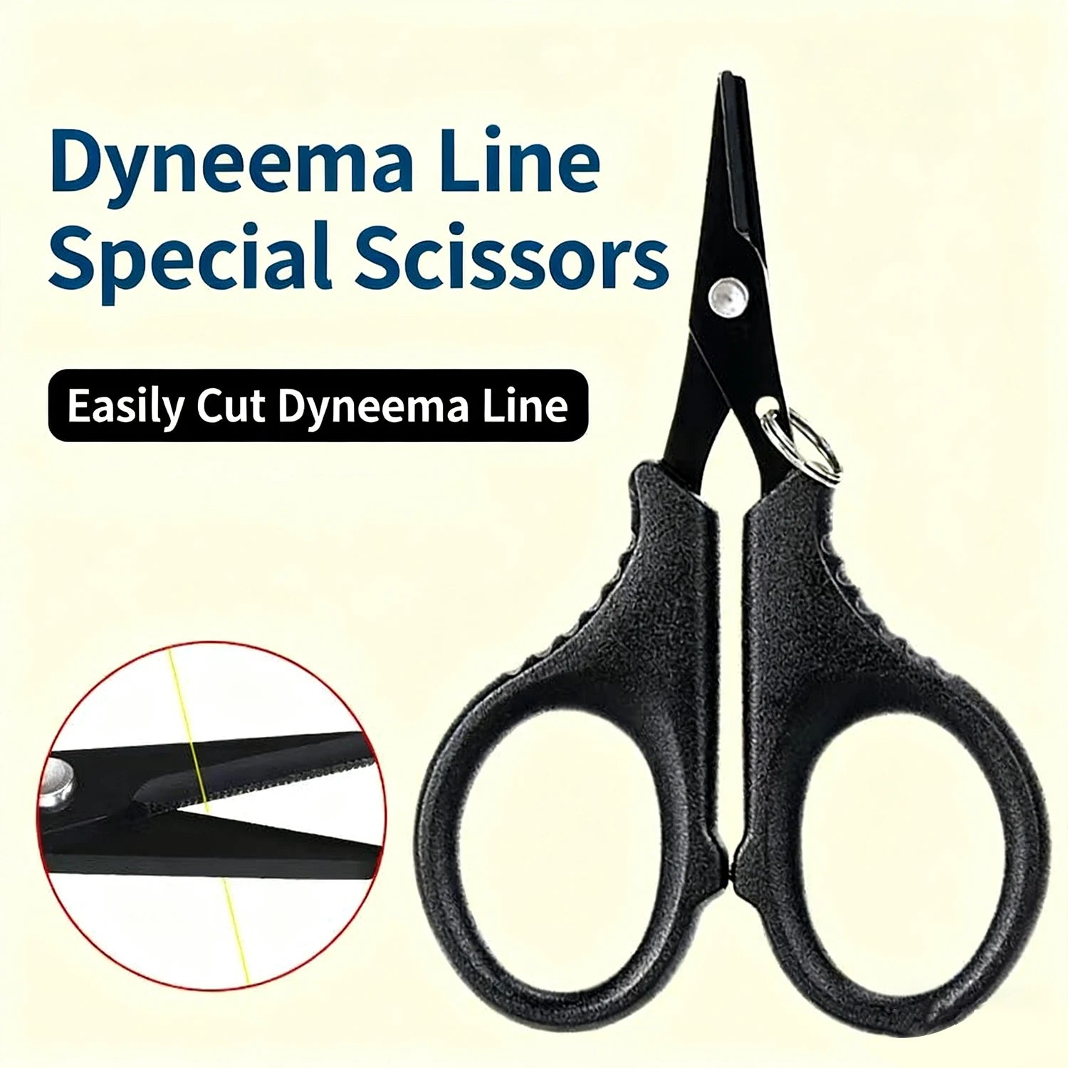 Titanium coated stainless steel fishing scissors, cutting tool for PE braided line, fishing line fishing accessory tool. Oasis Select