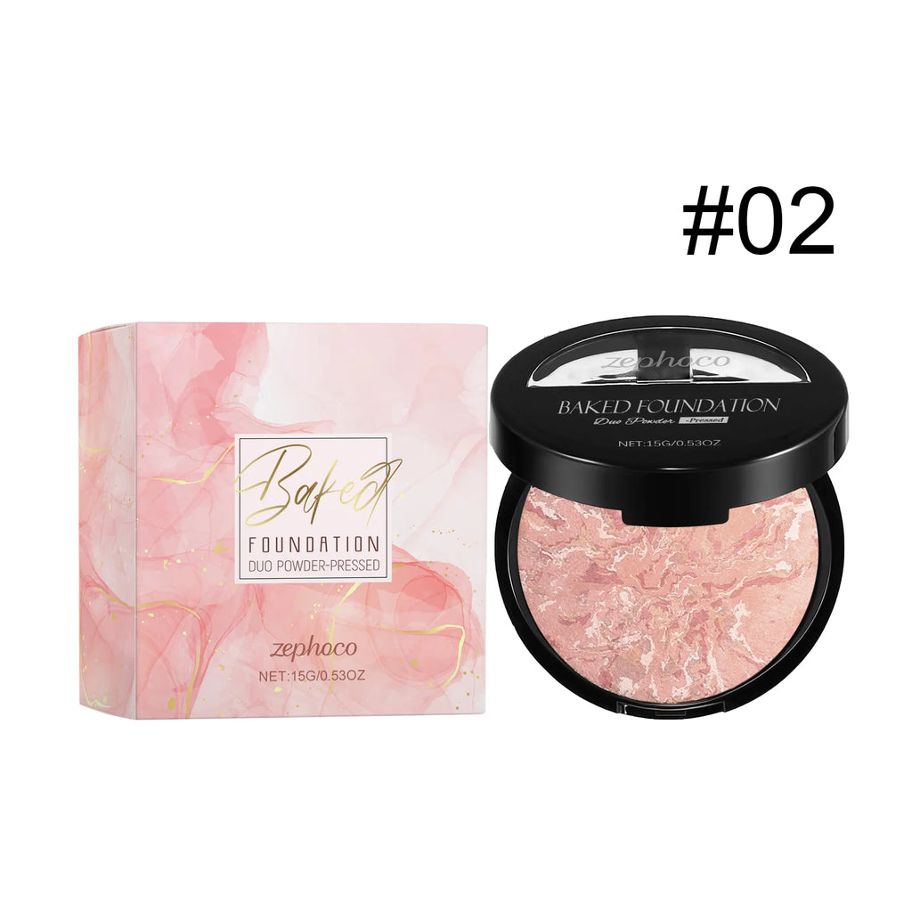 Zephoco Matte Baked Powder Foundation – Oil Control & Colour Correct Baked Powder Foundation Oasis Select B