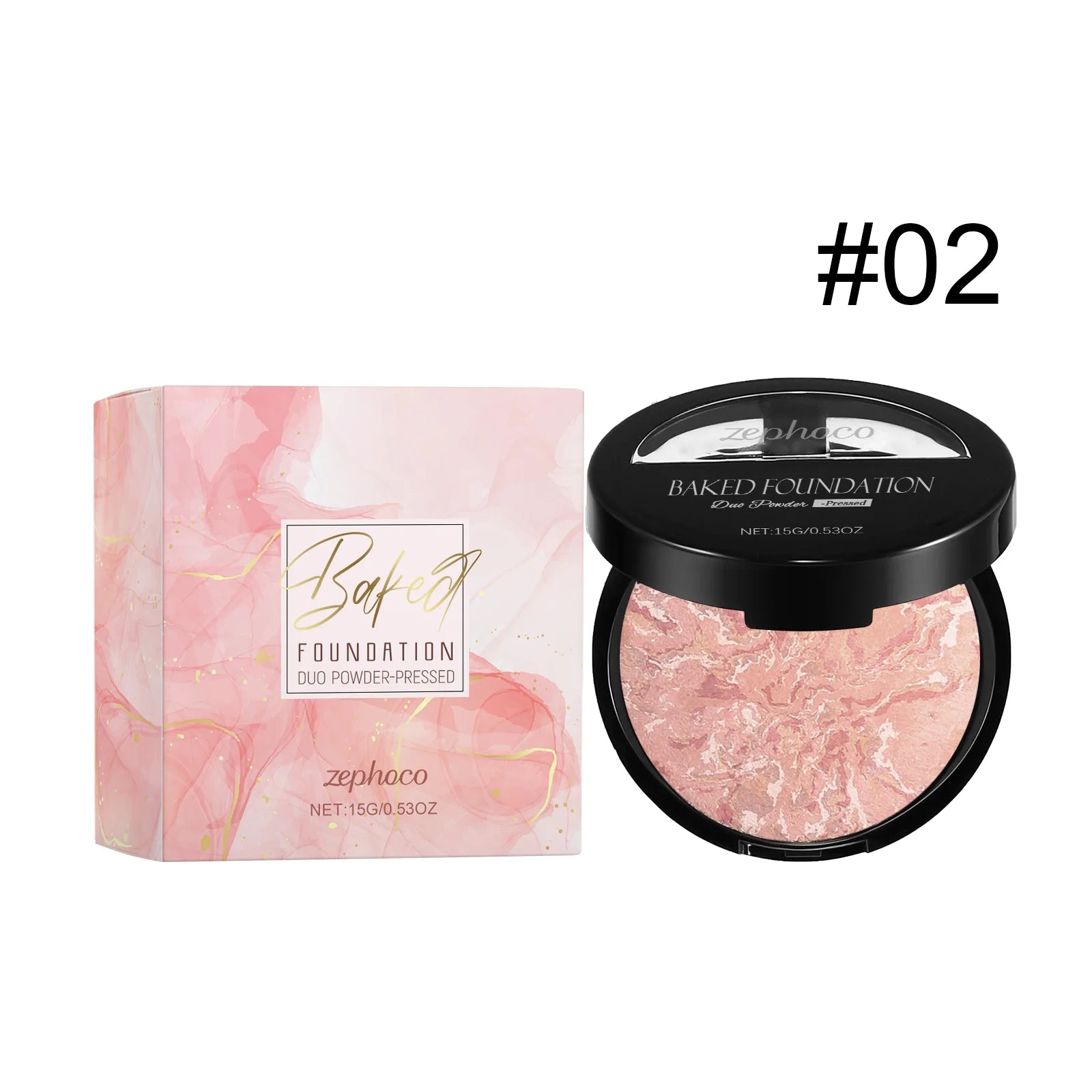 Zephoco Matte Baked Powder Foundation – Oil Control & Colour Correct Baked Powder Foundation Oasis Select B