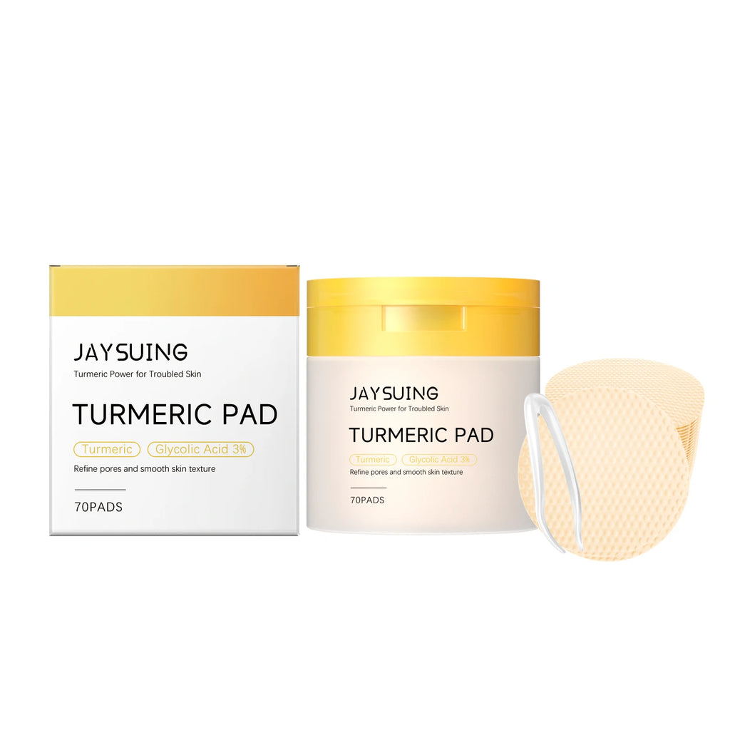 Turmeric Pore Cleaning Cotton Pads 70ct – Exfoliate & Brighten Facial Exfoliating Pads Oasis Select 70PADS