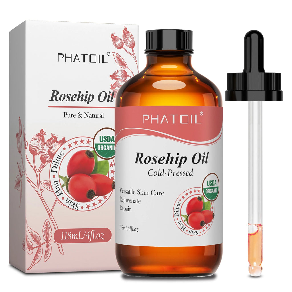 PHATOIL 118ml Organic Carrier Oil – Castor, Jojoba, Argan, Rosehip