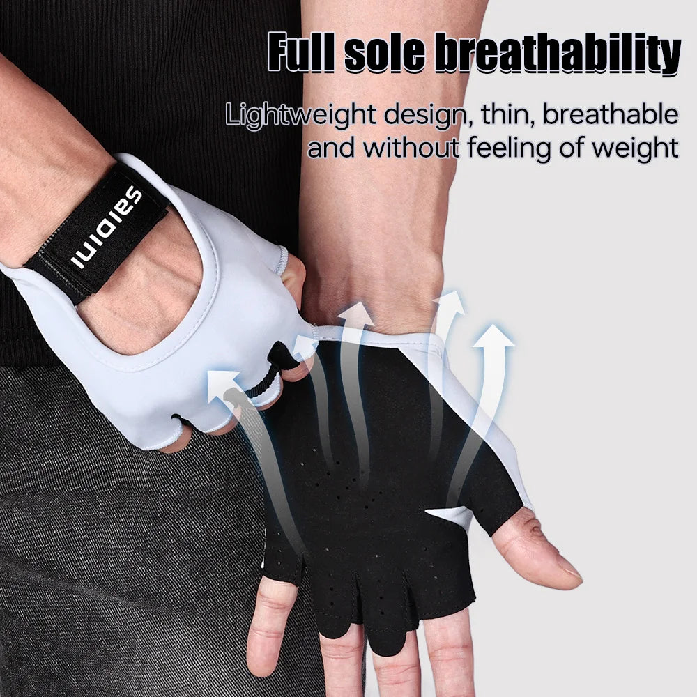 Sports Cycling Gloves Men Women Half Finger Running Fitness Gym Gloves Summer Breathable Motorcycle Bicycle Gloves Oasis Select