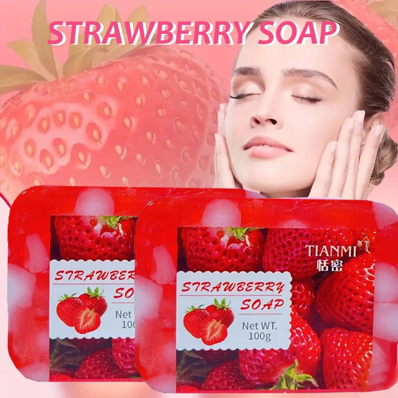 Strawberry Jelly Soap, rich in strawberries and Revlon, deeply cleanses, cleanses, bathes the whole body Oasis Select