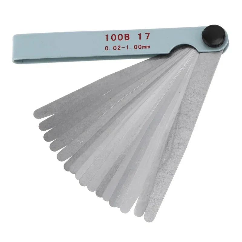 17-Blade Metric Feeler Gauge 0.02–1mm | Engine Valve Tool