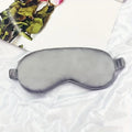 Double-Sided Imitation Silk Sleep Eye Mask, Blackout Eye Mask, Elastic Strap, Travel Nap Eye Mask, Eye Protection Oasis Select Gray