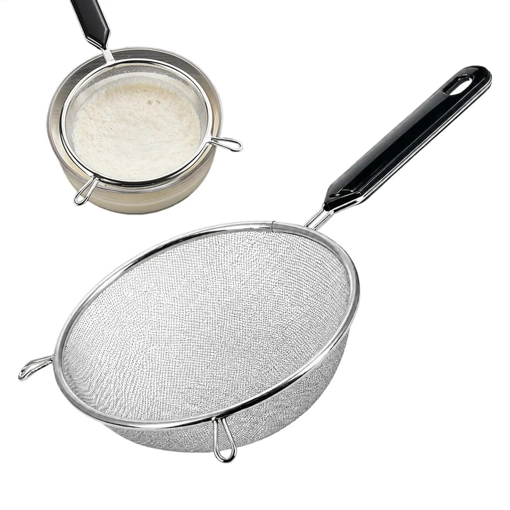 Stainless Steel Kitchen Strainer Filter Screen Soybean Milk Filter Screen Cooking Spoon Screen Snack French Fries Kitchen Tools Oasis Select