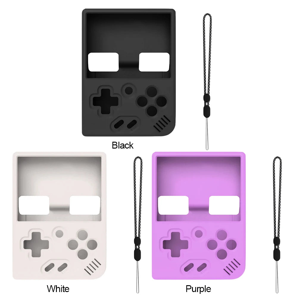 Silicone Case + Lanyard for MIYOO Mini Plus – Shockproof Cover Game Console Case Oasis Select
