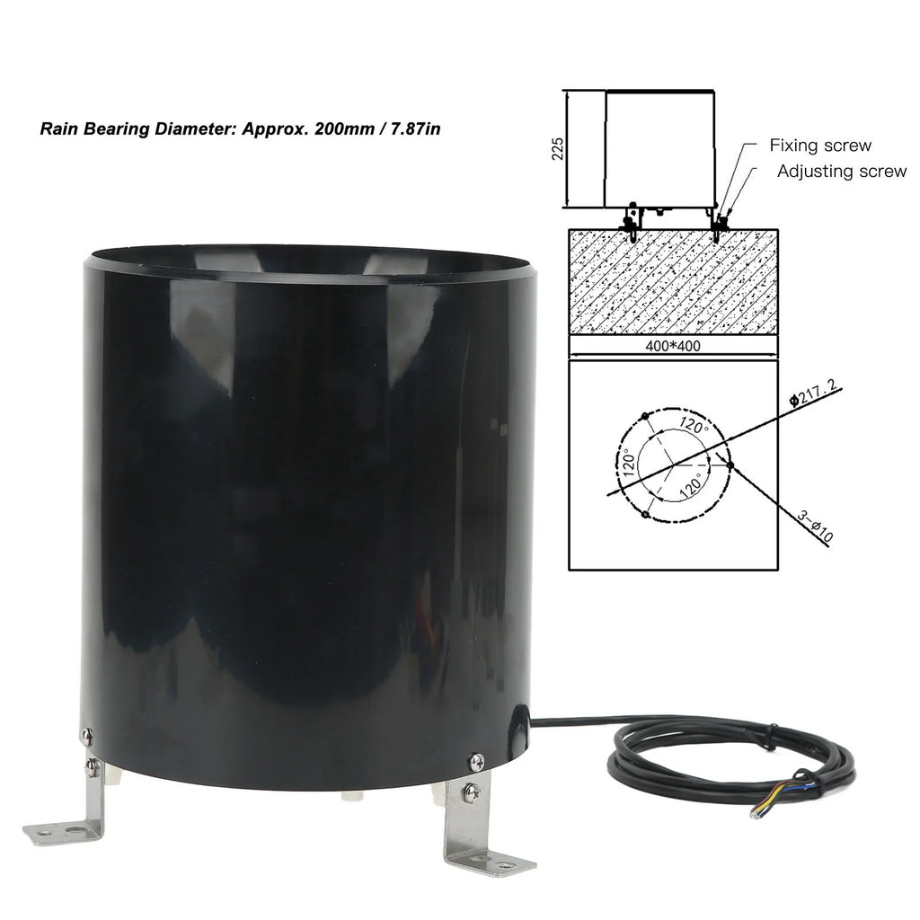 Rainfall Sensor Tipping Bucket Rain Gauge Measurement Monitoring Tool 485 Pulse 4.5~30V Tipping Bucket Rain Sensor Oasis Select