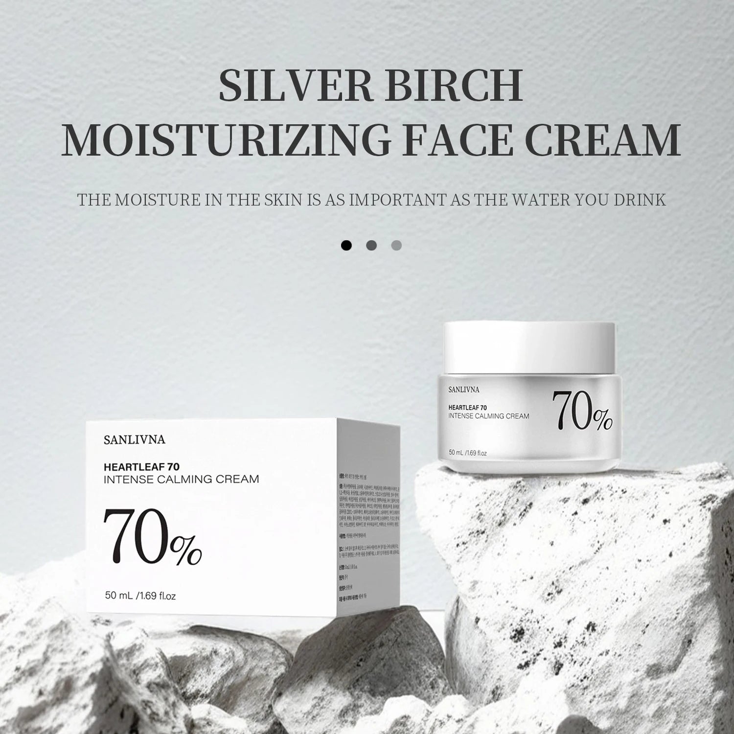 HEARTLEAF 70 Intense Soothing Cream Moisturizing Cream Winter Moisturizing Dry Anti-Peeling Skin Skin Care Cream Oasis Select