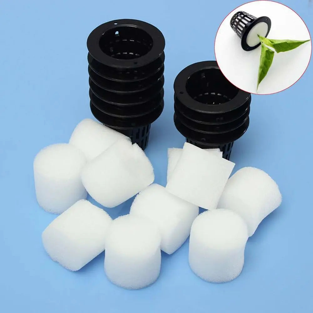 10pcs Germinate Hydroponic Garden Clone Vegetable Plant Grow Net Cup Nursery Pots Planting Basket Mesh Pot Oasis Select