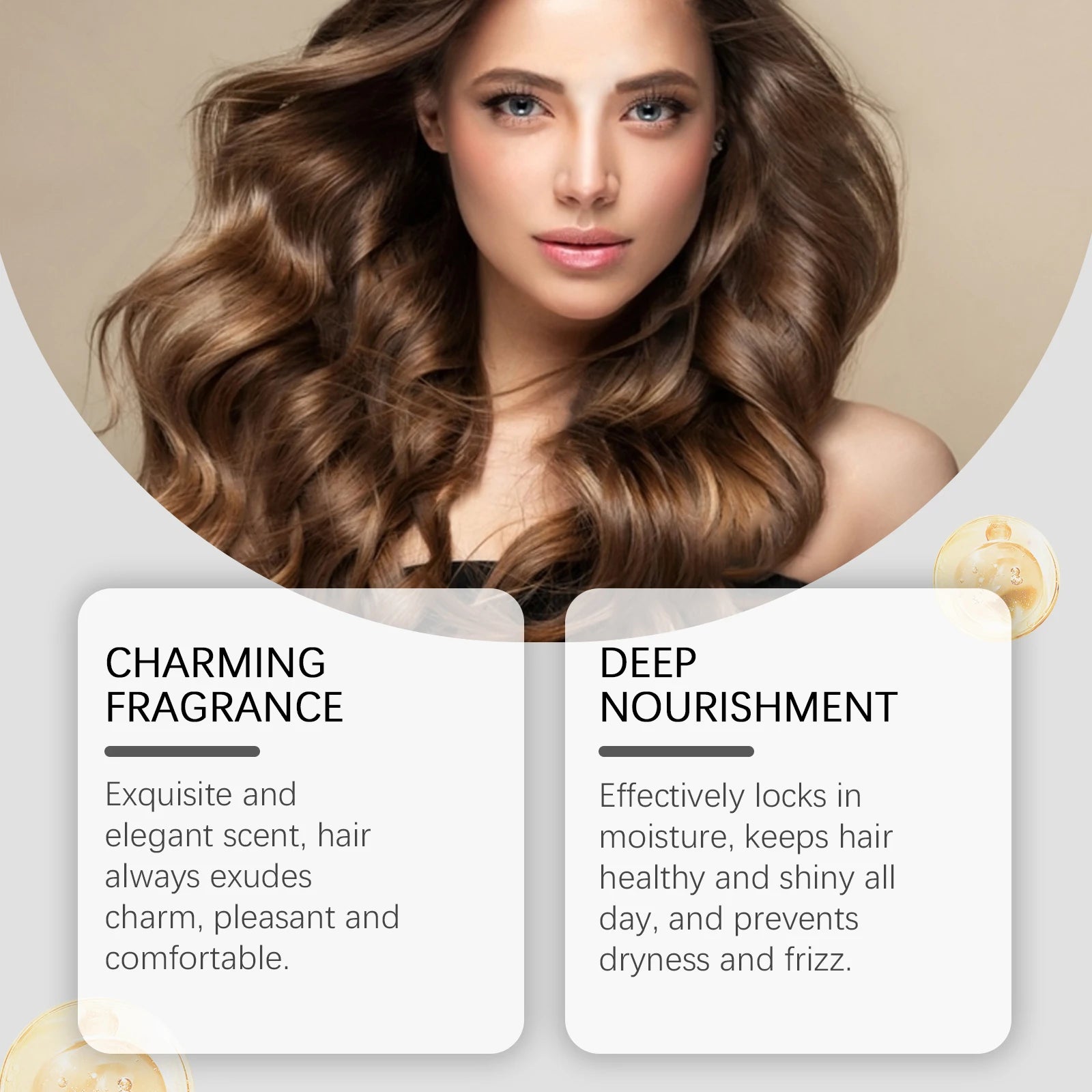 Anti-Damage Fragrance Hair Care Oil Capsules Nourishing Repairing Curly Dry Hair Long-Lasting Floral Scent Hair Care Product Oasis Select