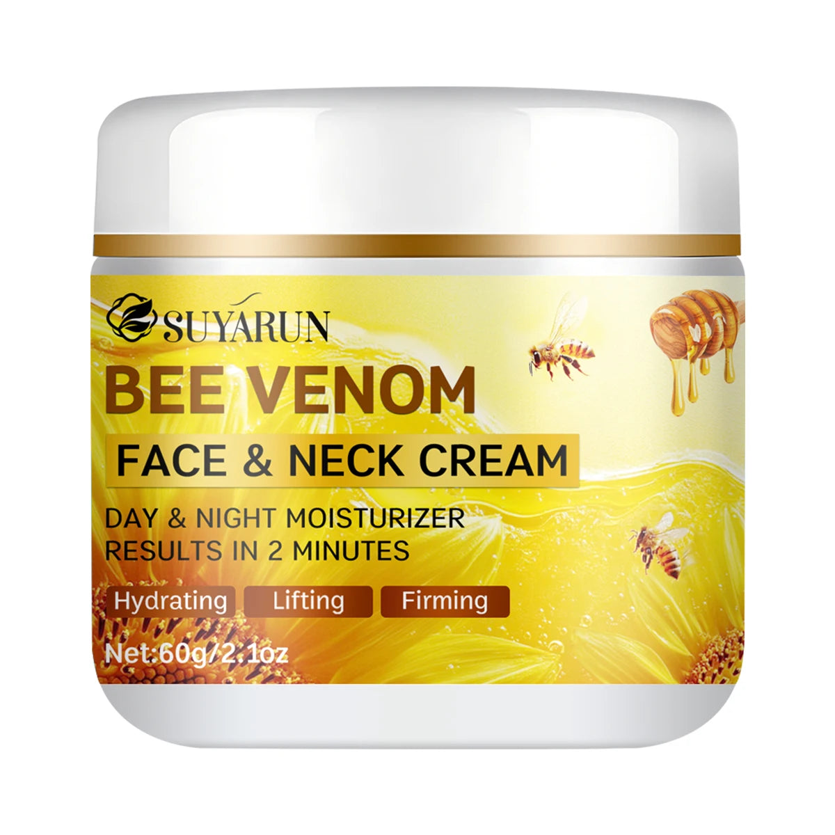 SUYARUN Bee Venom Collagen Face Cream – Firming & 24H Hydration Anti-Aging Face Cream Oasis Select 60g