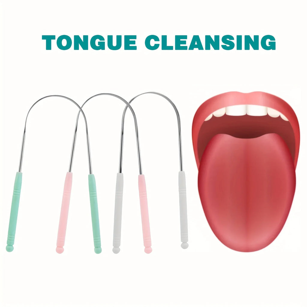 Stainless Steel Tongue Cleaner, Tongue Scraper, Tongue Brush, Tongue Cleaning Oral Care Oasis Select