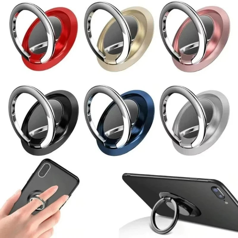 1/2/3pcs Luxury Finger Ring Holder Stand Grip 360 Rotating For Mobile Phone Car Magnetic Mount Phone Back Sticker Pad Unniversal Oasis Select