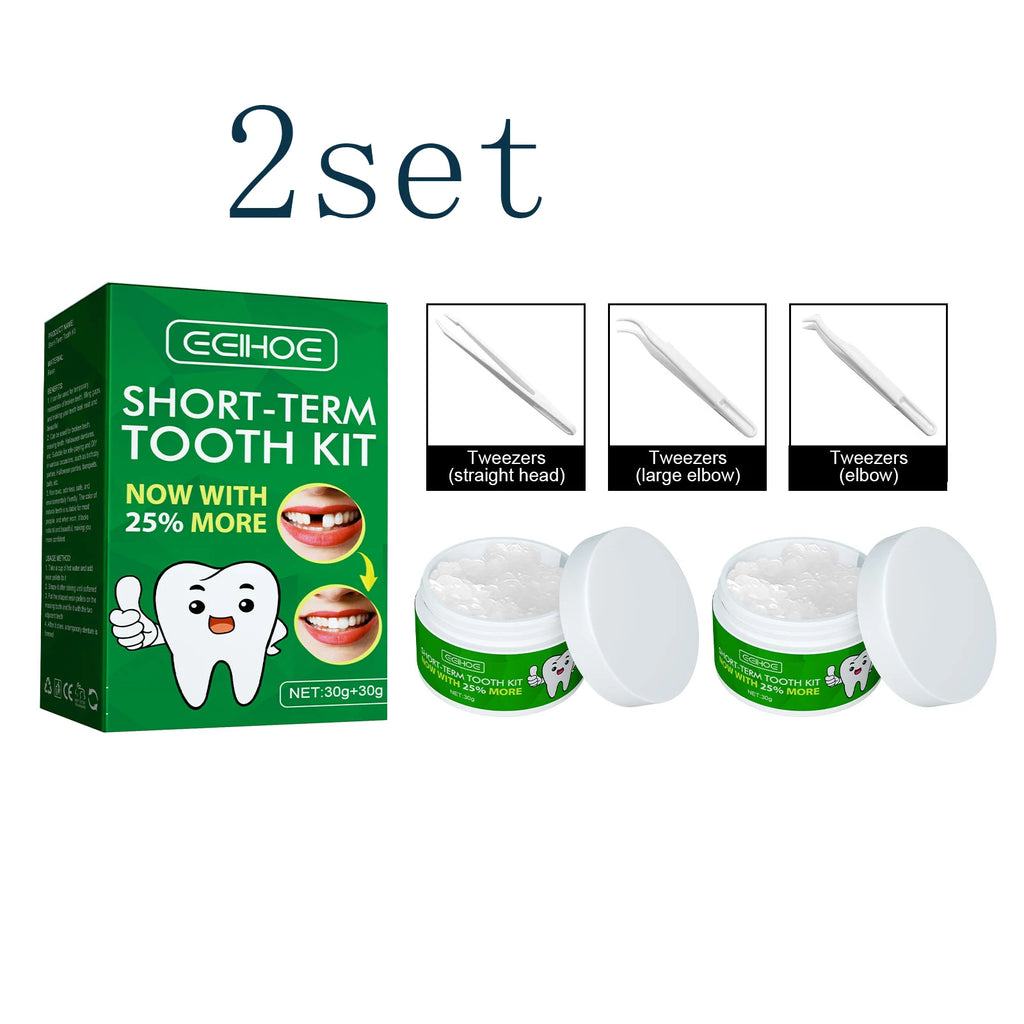 Temporary Tooth Kit, Moldable Dental Gel for Film & Ball Cosplay, Temporary Teeth Repair & Natural Dental Gap Filling Oasis Select 2set