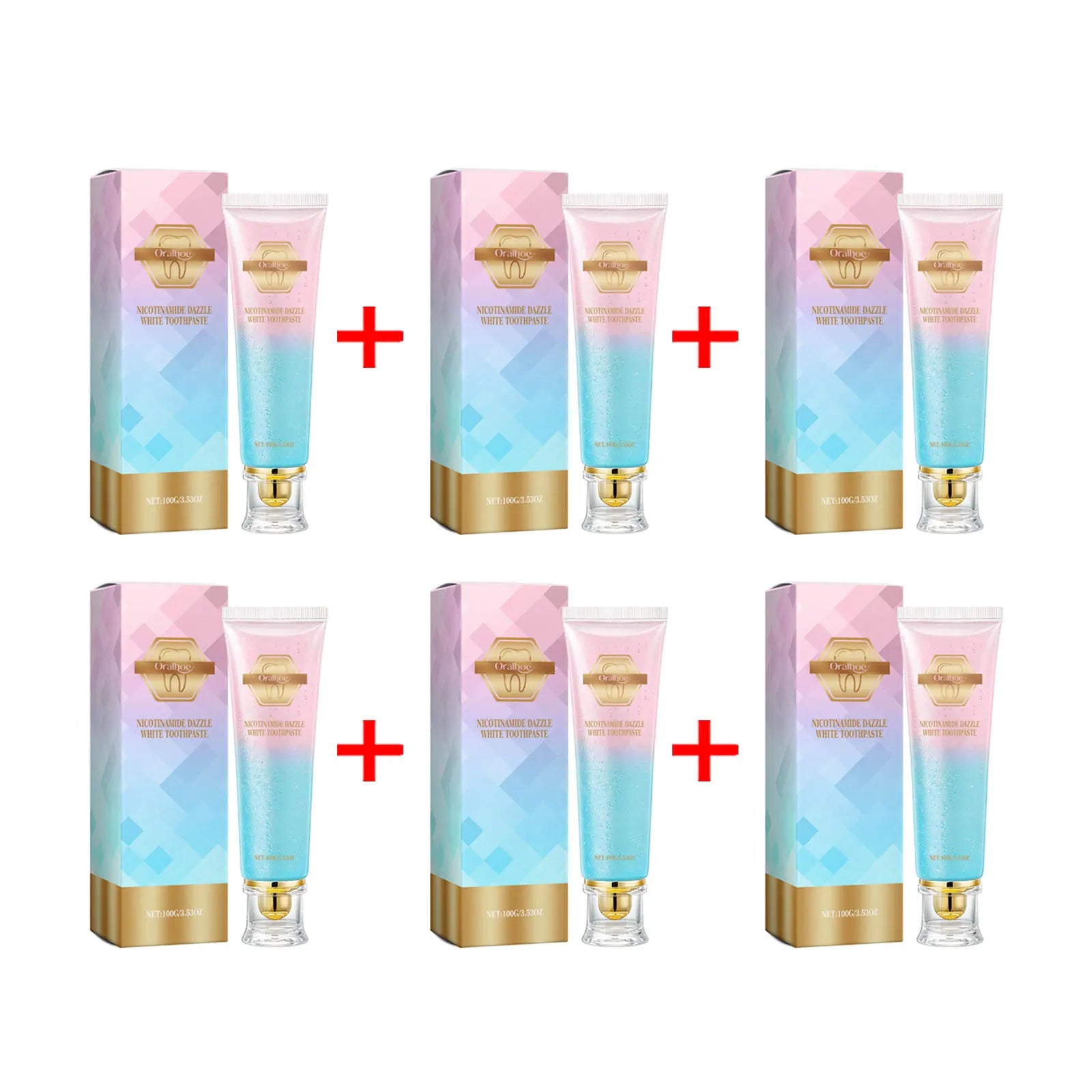 Oralhoe Niacinamide Whitening Toothpaste – Stain & Plaque Removal Whitening Toothpaste Oasis Select 600g boxed