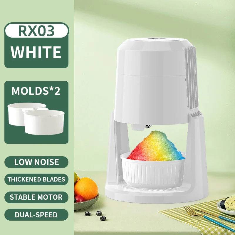 135W Electric Ice Shaver | Dual-Speed Compact Ice Crusher