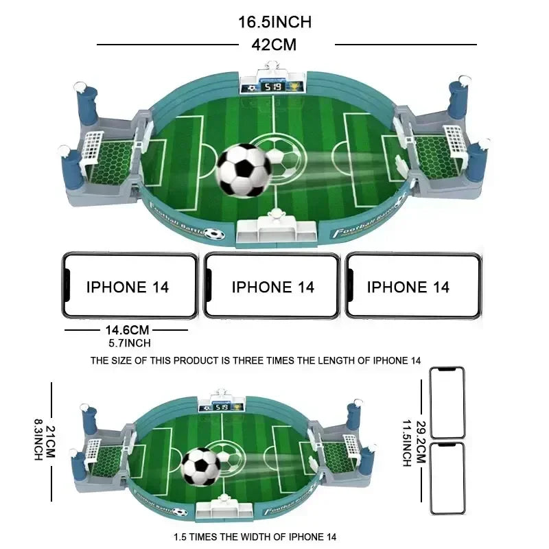 Creative Indoor Playtime Activity for Kids Puzzle Soccer Table Set Two-Person Football Game Table Game Foosball Accessories Oasis Select