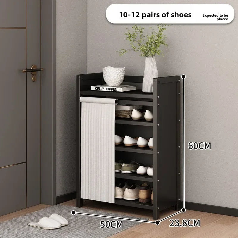Multi-functional Folding Shoe Rack Installation-free Integrated