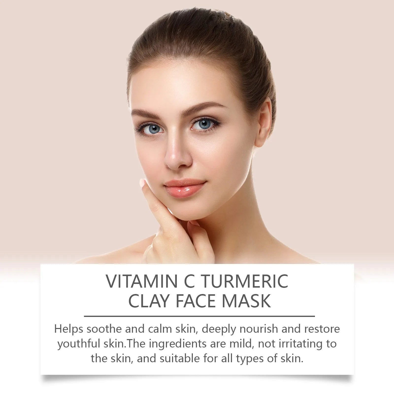 Vitamin C Exfoliating facial mask Turmeric Exfoliating facial mask Improve Pore Deep Cleaning facial mask Apply facial mask Oasis Select