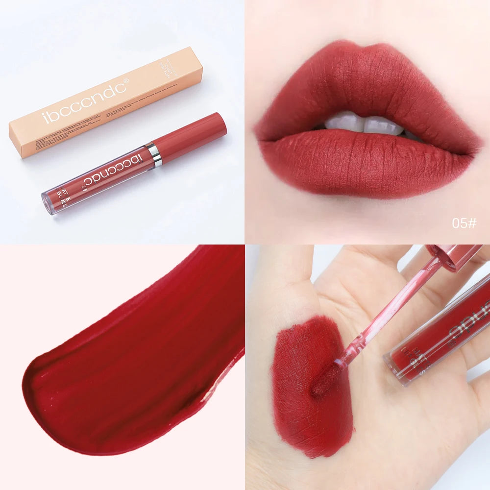ibcccndc 12-Color Matte Velvet Liquid Lipstick | 12Hr Wear Matte Liquid Lipstick Oasis Select
